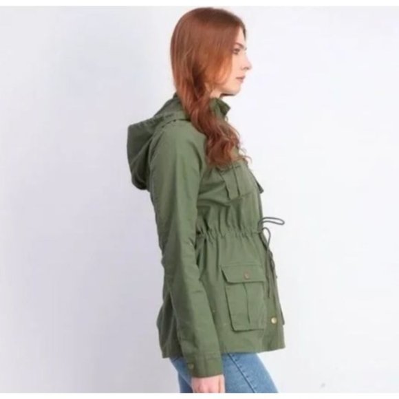 41 Hawthorn Chaplin Essential Hooded Anorak Cargo Jacket M - Picture 2 of 13